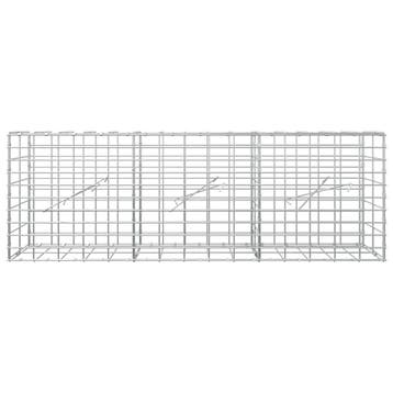 vidaXL Gabion met 5 mm Draad en 5x10 cm Gaas 150x10x50 cm, Verzenden, Nieuw, IJzer