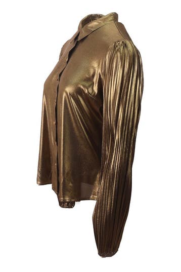 AAIKO Blouse in maat S Goud, Kleding | Dames, AAIKO, Verzenden, Gedragen, Overige kleuren