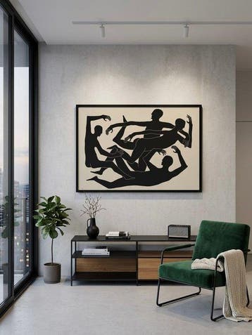 Kiasmo - Vincenzo DAlba - Lijst - Hout, Canvas
