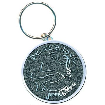 John Lennon Peace + Love Sleutelhanger officiële merchandise, Verzamelen, Ophalen of Verzenden, Nieuw, Gebruiksvoorwerp