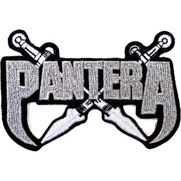 Pantera - Silver Swards - Patch officiële merchandise, Ophalen of Verzenden, Nieuw, Kleding