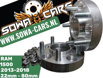 Spoorverbreders Spacers Dodge RAM 5x139,7 6x139,7 22mm, Auto diversen, Tuning en Styling, Verzenden