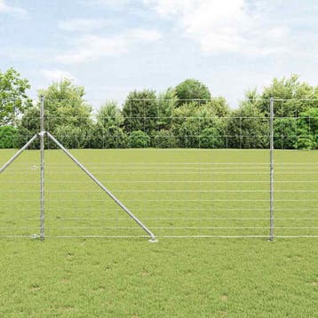 vidaXL Gecombineerd draadhek met spikes 50 x 1,5 m, Verzenden, Nieuw, IJzer