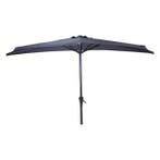 Parasol | Gardalux | Ø 270 cm (Donkergrijs, Half), Tuin en Terras, Parasols, Verzenden, Nieuw