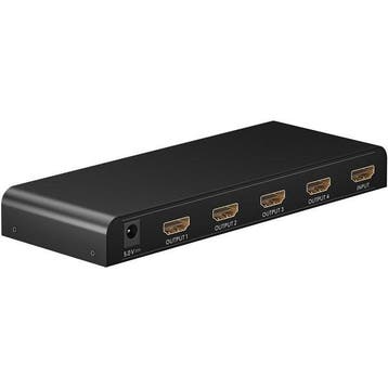 HDMI splitter | Goobay | 4-poorts (4K@30Hz, Actief), Verzenden, Nieuw