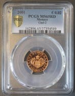 2 Cents Monaco Km 168 2 Cent 2001 Das Wappen der Grimaldi..., Postzegels en Munten, Verzenden