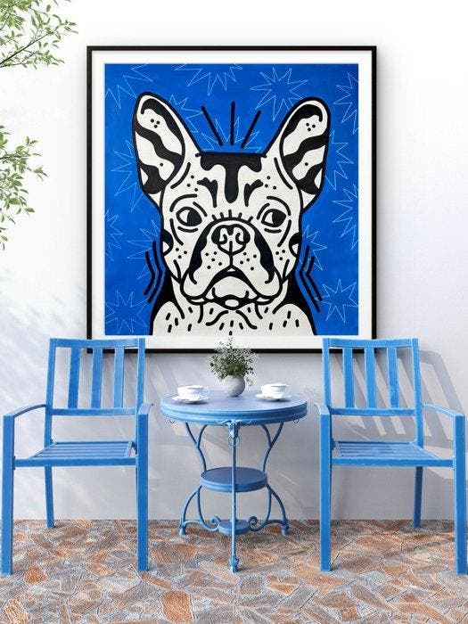 Nuno Barbedo (1983) - The dawg (XL Size Painting), Antiek en Kunst, Kunst | Schilderijen | Modern