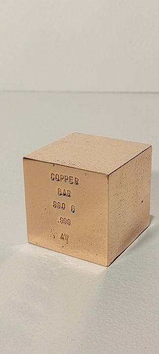 990 g - Koper .999 - AW - Geen certificaat (Zonder
