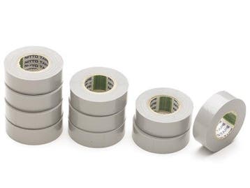 Nitto tapes nitto isolatietape 1 rol tape, 19mm x 10m, grijs, Verzenden, Nieuw