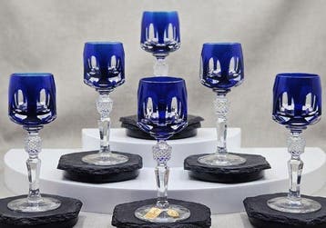 |- (6) x *meisterhaftes Set antiker/Vintage