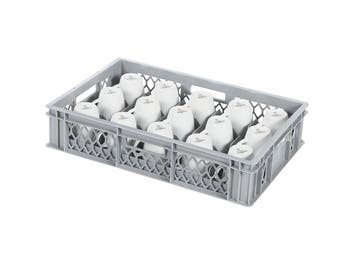 BASIC glazenkrat - 600 x 400 x H 130 mm voor 15 glazen -, Ophalen of Verzenden, Nieuw