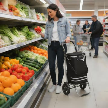 Boodschappentrolley Shopper, 3-in-1, opklapbaar, met koeltas, Verzenden, Nieuw
