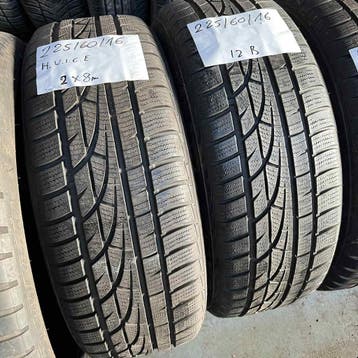 4 x Hankook 225-60-16 Winterbanden 8mm, Gebruikt, 16 inch, Band(en), Personenwagen