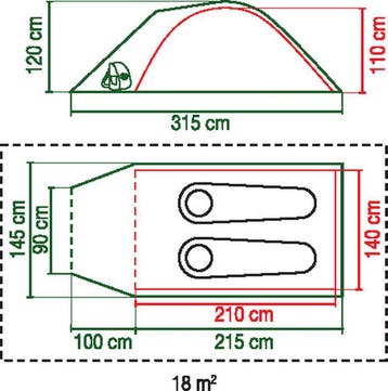 Coleman Darwin 2+ Tent - Compacte Koepeltent voor 2 Personen, Ophalen of Verzenden, Nieuw, Tot en met 2