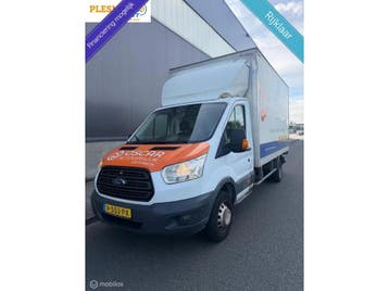 Zakelijke lease - Ford Transit 350 2.2 TDCI L4H1 Ambiente,, Euro 5, Stof, Gebruikt, Wit