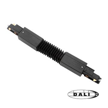 DALI 3-FASE RAIL | FLEXIBELE CONNECTOR | ZWART, Nieuw