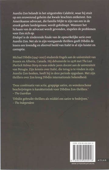 Eindspel 9789045000916 M. Dibdin, Verzenden, Gelezen, M. Dibdin