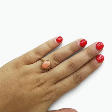 Koraal - Zilver - Ring - Italiaans vakmanschap