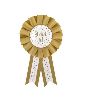 I Did It Rozet Goud/Wit, Kleding | Dames, Ophalen of Verzenden, Nieuw
