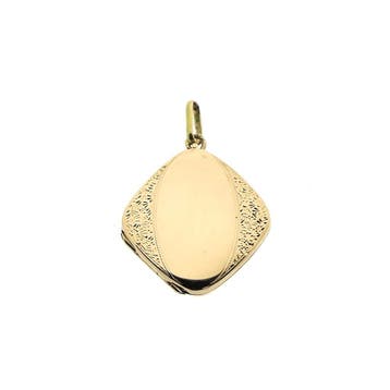 Vintage roségouden medaillon hanger (Hanger of bedel), Ophalen of Verzenden, Gebruikt, Goud, Overige merken