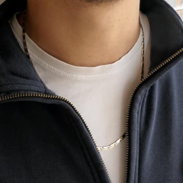 Gouden gesloten Figaro schakelketting, Sieraden, Tassen en Uiterlijk, Kettingen, Ophalen of Verzenden, Gebruikt, Goud, Goud