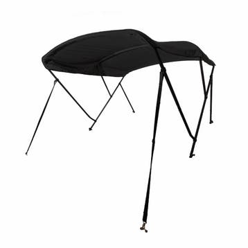 Navishade Biminitop 3 Boog 117 cm Black Edition Zwart Doek-B, Ophalen of Verzenden, Nieuw