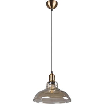 LED Hanglamp - Trion Aldin - E27 Fitting - Rond - Oud Brons, Ophalen of Verzenden, Nieuw, Metaal