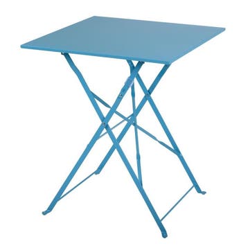 Bolero vierkante opklapbare stalen tafel turquoise 60cm, Zakelijke goederen, Horeca | Meubilair en Inrichting, Verzenden, Nieuw in verpakking