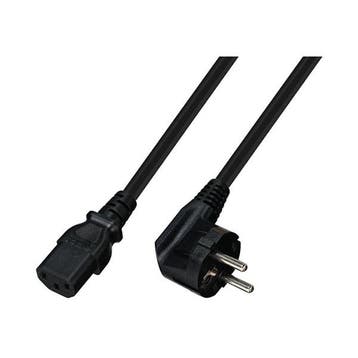 Flexibele C13 stroomkabel | ProCable | 3 meter (Haaks), Computers en Software, Verzenden, Nieuw