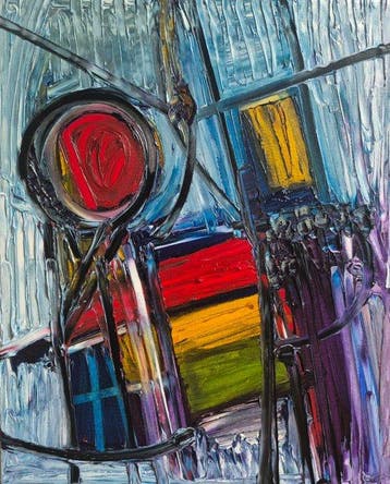 Bruno Cantais - Mecanical disorder, Antiek en Kunst, Kunst | Schilderijen | Modern