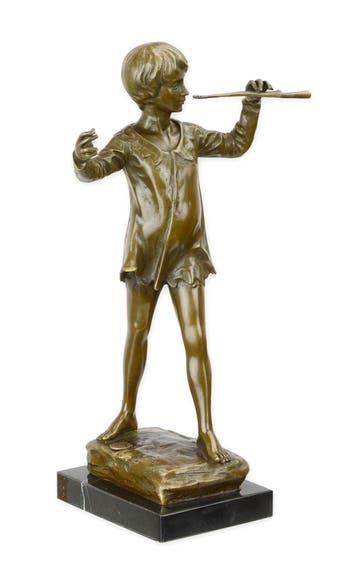 A BRONZE SCULPTURE OF PETER PAN (Beeldjes - Decoratie), Verzenden, Nieuw