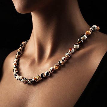 Zeldzame Baltische Barnsteenketting – Moderne, Antiek en Kunst