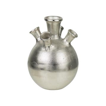 tulpen vaas zilver 22cm, Verzenden, Nieuw
