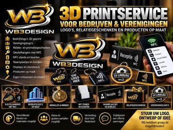 3D PRINTSERVICE VOOR BEDRIJVEN &amp; VERENIGINGEN, Design of Ontwerp