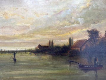 Franse school (XIX) - Fluvial Landscape