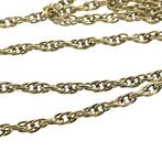 Gouden Singaporeschakel ketting, Sieraden, Tassen en Uiterlijk, Kettingen, Ophalen of Verzenden, Gebruikt, Overige kleuren, Goud