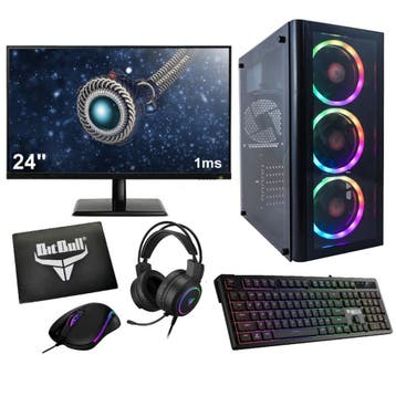 Complete Ryzen 5 Budget Game PC Setup met 24 Gaming Moni..., Computers en Software, Ophalen of Verzenden, Nieuw