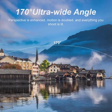 Ourlife 4K Action Camera Ultra HD 16MP met WiFi, 30M Waterdi, Verzenden, Nieuw