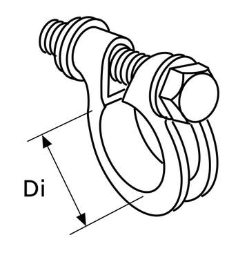 Eberspächer uitlaatklem 30-33mm  t.b.v. 30mm slang, Ophalen of Verzenden, Nieuw