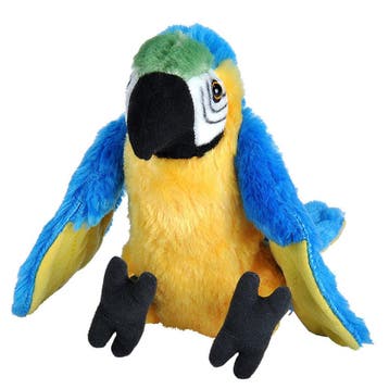 Wild Republic papegaai knuffel - pluche - 20 cm - ara, Verzenden, Nieuw
