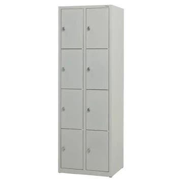 Nieuwe metalen locker | 8 deurs - 2 delig | kluisjes | grijs, Ophalen of Verzenden, Nieuw, Modern