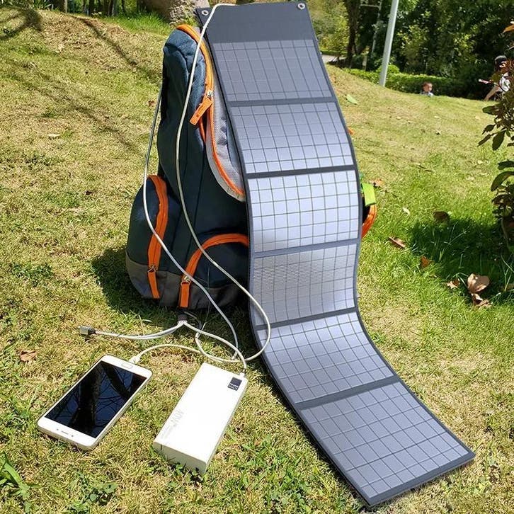 Draagbaar Opvouwbaar Zonnepaneel USB DC Solar Charger, Doe-het-zelf en Verbouw, Zonnepanelen en Toebehoren, Nieuw, Verzenden
