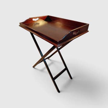 Bijzettafel - Mahonie - Butlertray