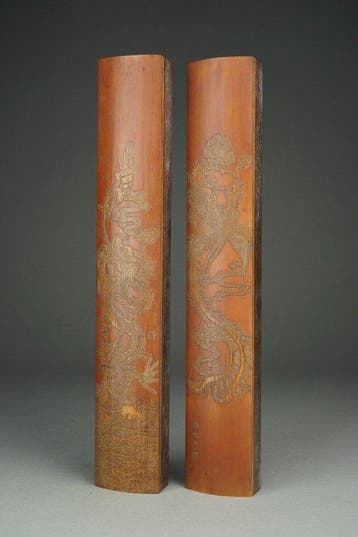 Scrollgewichten - Bamboe, Palissander - China - 19e/20e eeuw, Antiek en Kunst