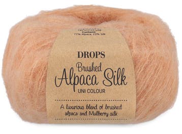 DROPS Brushed Alpaca Silk Uni Colour - 37 zoete abrikoos -, Ophalen of Verzenden, Nieuw