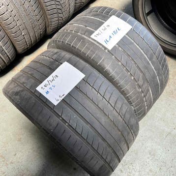 2 x Michelin Pilot Sport 285-30-18 Zomerbanden 4,5mm, 18 inch, Gebruikt, 285 mm, Ophalen of Verzenden
