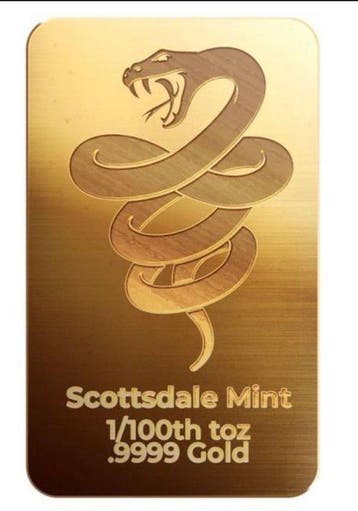 1/100 Troy Ounce - Goud .999 - Scottsdale Mint - Verzegeld