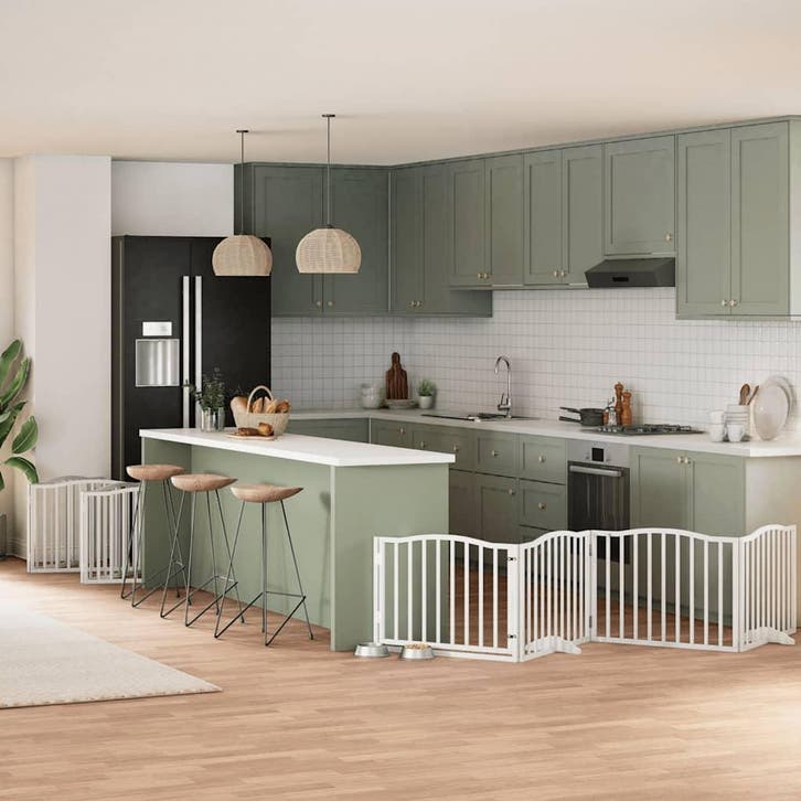 vidaXL Hondenhek inklapbaar met deur 10 panelen 800cm, Dieren en Toebehoren, Honden-accessoires, Nieuw, Verzenden