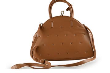 Kisses of Pearl Handtas Cognac, Verzenden, Zo goed als nieuw