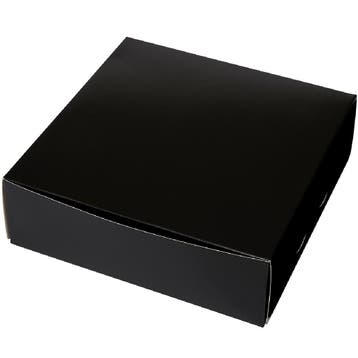 Taartdoos 25x25x8cm. Zwart 50st, Verzenden, Nieuw